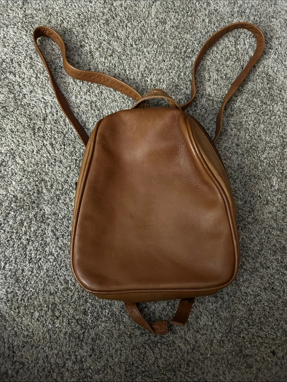 Ledonne Leather Brown Backpack - Classic Minimalist Design